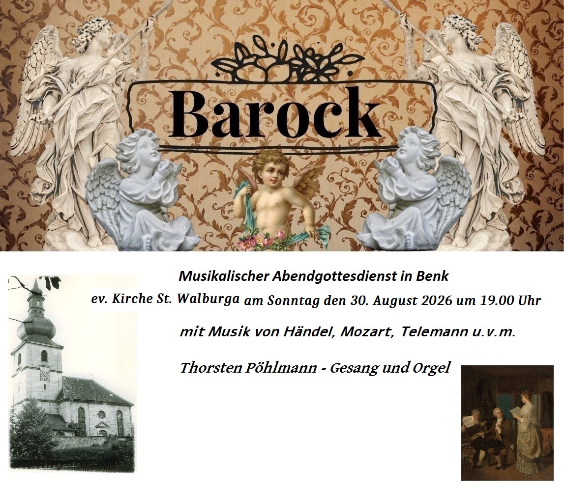 Plakat Musikalischer Abendgottesdient 30.08.2026 Thorsten Pöhlmann